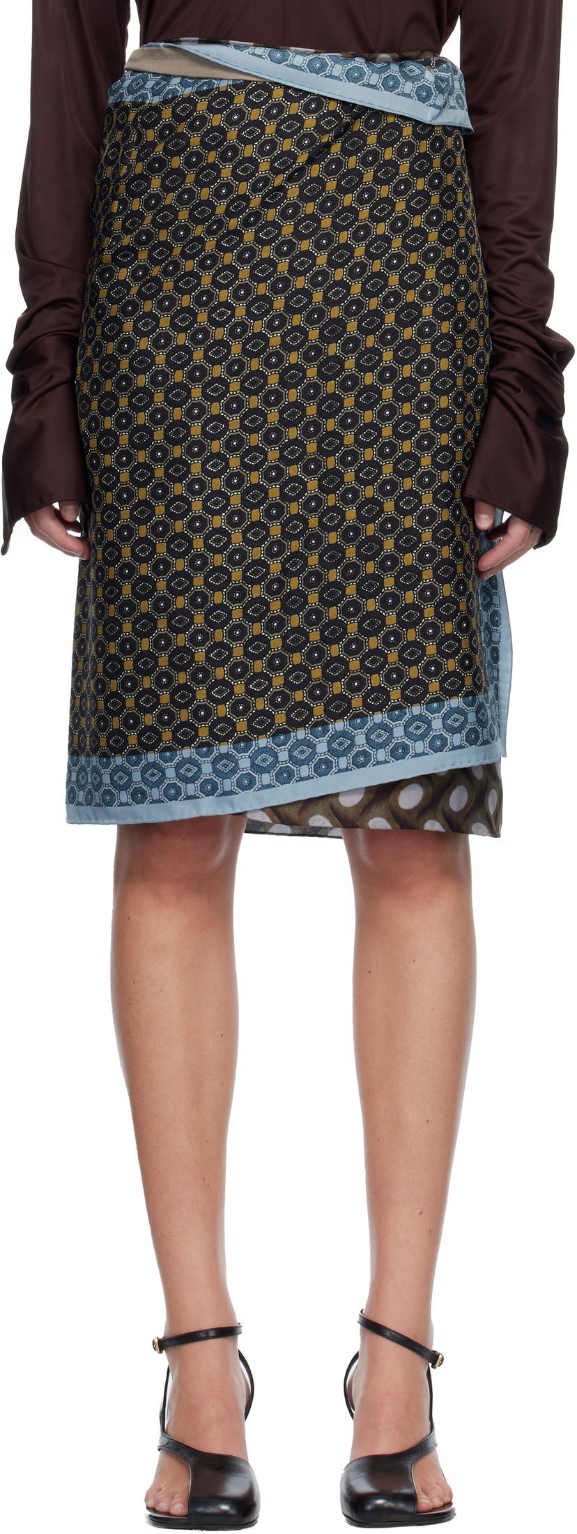 Sukňa Dries Van Noten Dries Van Noten Wrap Scarf Midi Skirt Rôznofarebný | 252-010815-2214