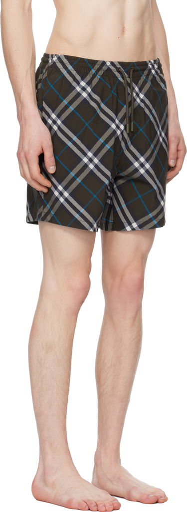 Plavky Burberry Burberry Check Swim Shorts Hnedá | 8108204, 1