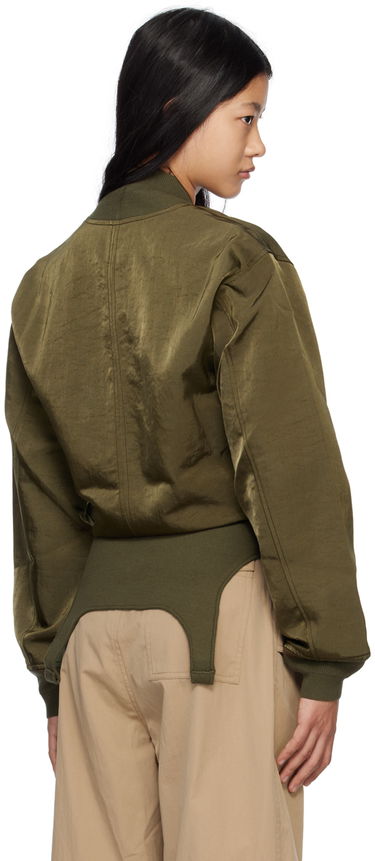 Bomber bunda Dion Lee Convertible Rib Reversible Bomber Jacket Zelené | C4033R23, 2