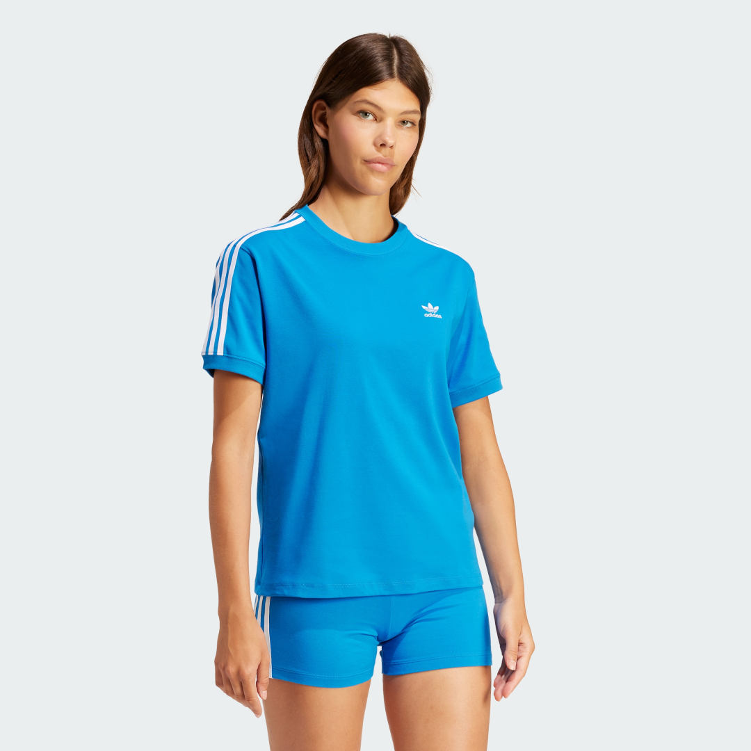 Tričko adidas Originals 3-Stripes T-shirt Modrá | IR8049, 1