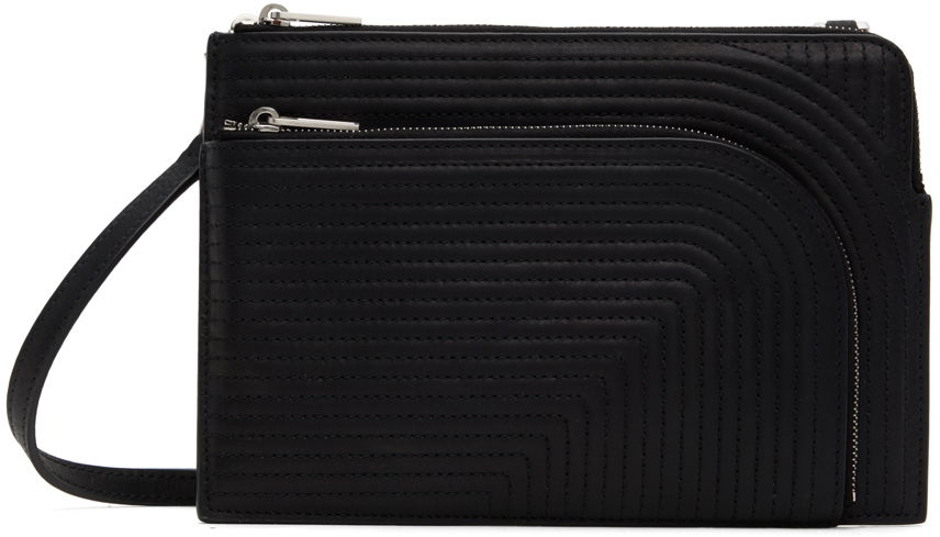 Taška cez rameno Rick Owens Leather Club Pouch Čierna | RA01D0420 LSUQ1, 0