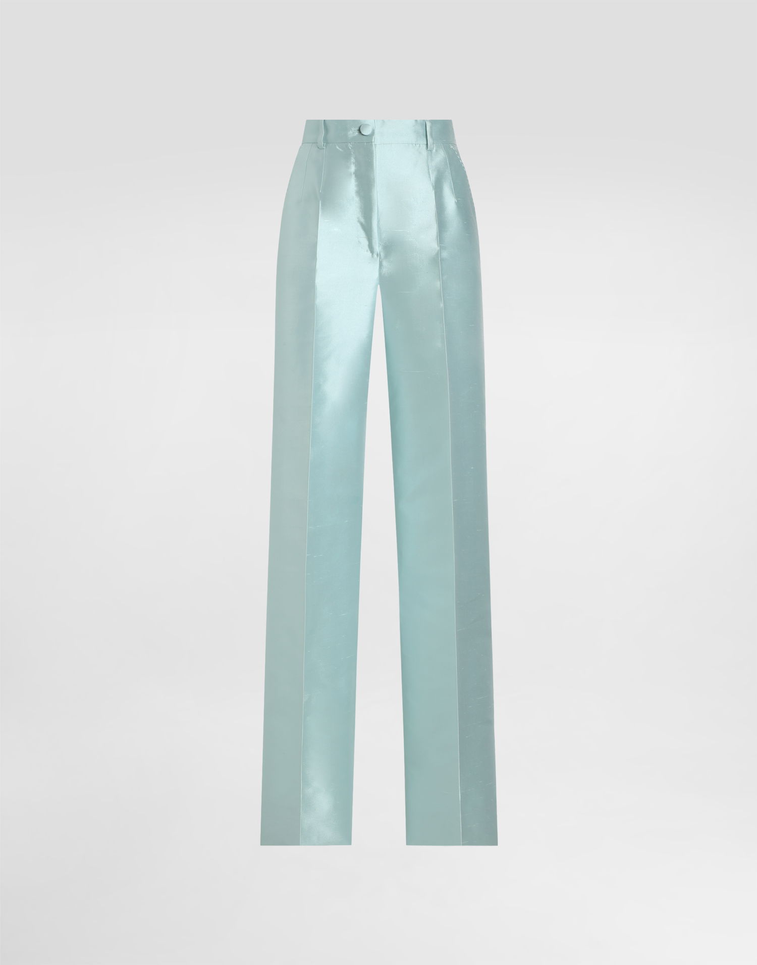 Nohavice Dolce & Gabbana Dolce & Gabbana Shantung Silk Trousers Tyrkysová | FTDDWTFU1JKB0276, 0