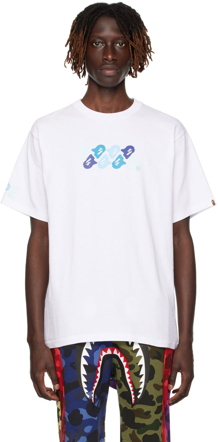 Tričko BAPE ABC Camo T-Shirt Biela | 001TEJ301045M, 0