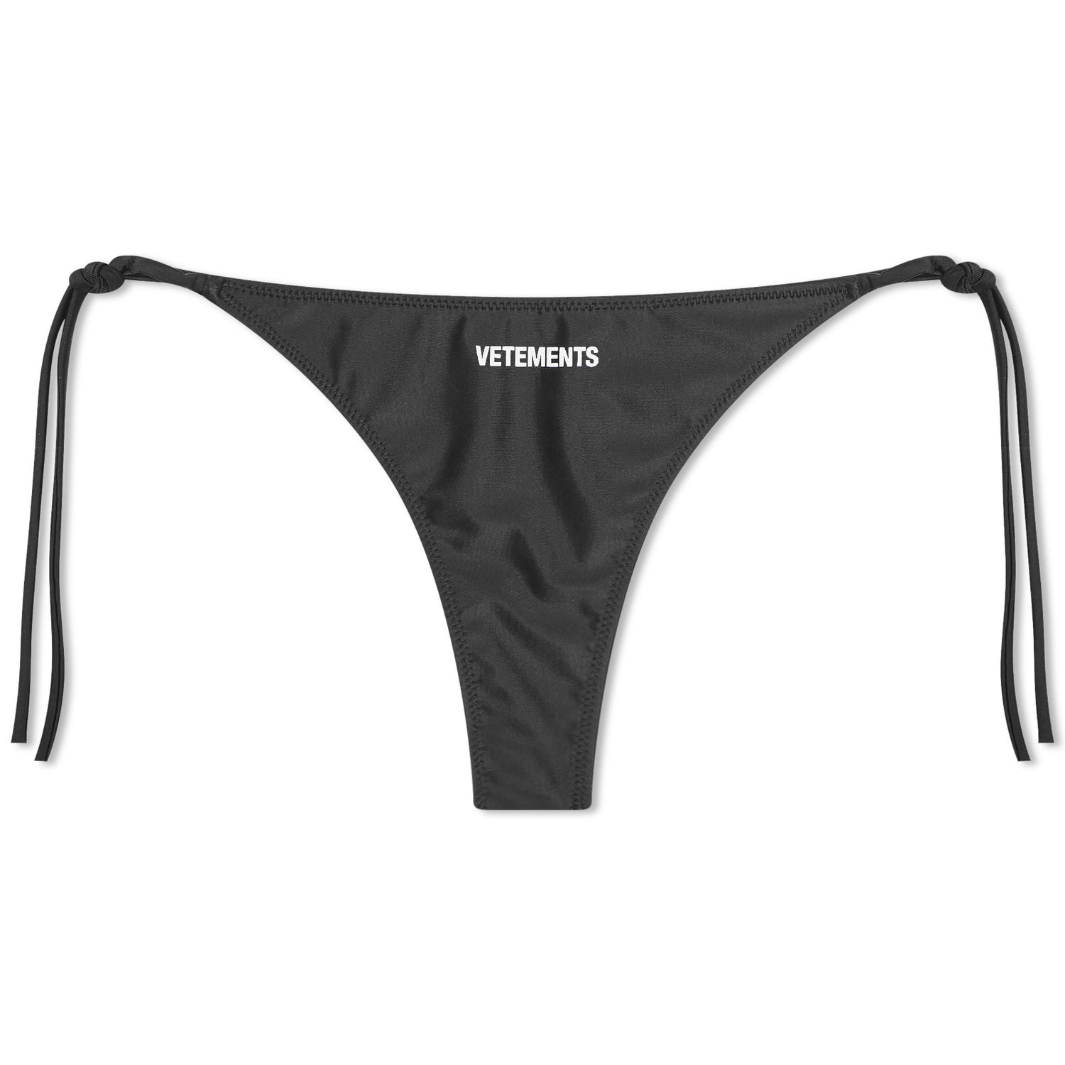 Plavky VETEMENTS Logo Bikini Bottom Black Čierna | WE64SW301B, 0