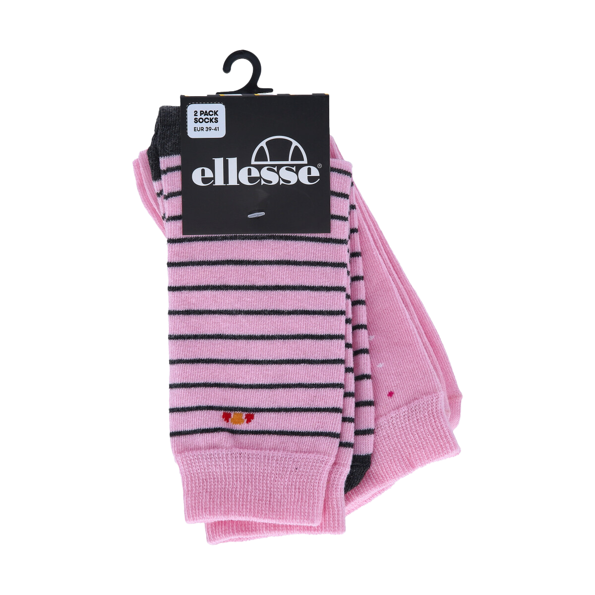 Ponožky Ellesse 2-Pack Striped and Solid Socks Ružová | ELS241203-02, 0