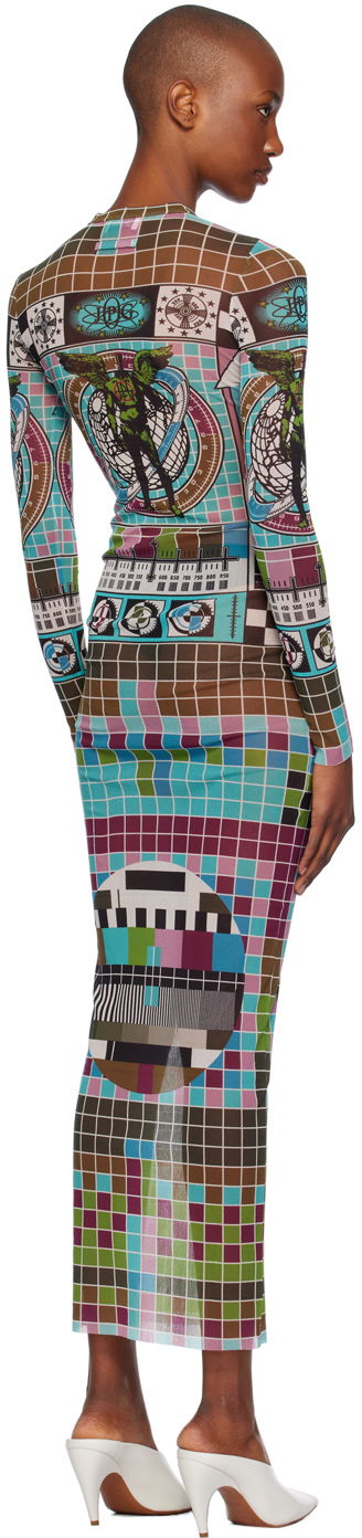 Šaty Jean Paul Gaultier Jean Paul Gaultier Printed Mesh Maxi Dress Rôznofarebný | 24/31-F-RO264-T569-5090, 2