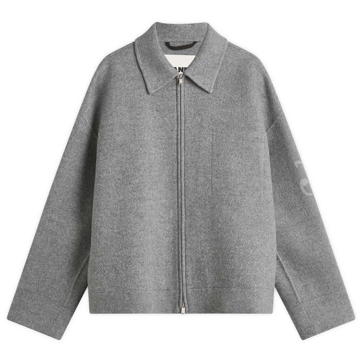 Bunda Jil Sander Double Face Wool Zip Jacket Šedá | J47BN0170-J40020-34, 1