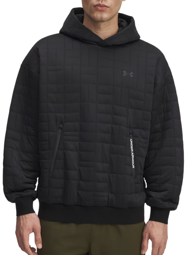 Mikina Under Armour Unstoppable Textured Quilted Fleece Hoodie Čierna | 6003867-001, 0