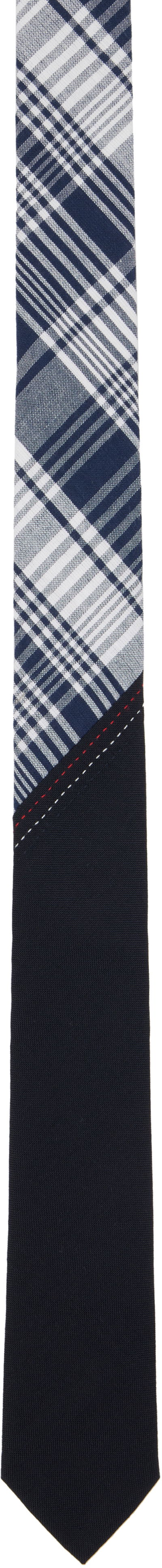 Šál Thom Browne Thom Browne Classic Bias Combo Madras Check Tie Modrá | MNL038C-07847, 0