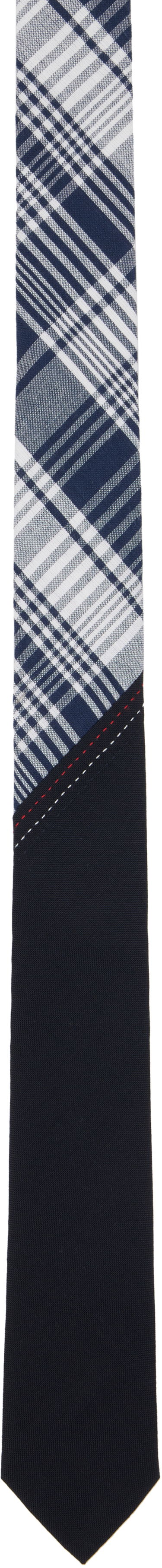 Šál Thom Browne Thom Browne Classic Bias Combo Madras Check Tie Modrá | MNL038C-07847, 0