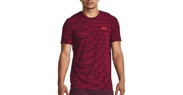 Tričko Under Armour HeatGear Seamless Ripple Tee Vínová | 1379281-600, 1