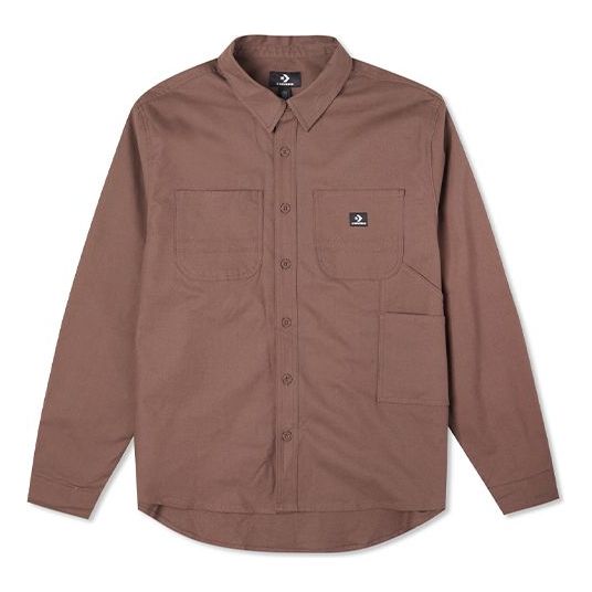 Košeľa Converse Carpenter Pocket Button Down Long Sleeve Shirt Hnedá | 10022950-A04, 0