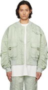 Feng Chen Wang Nylon Utility Bomber Jacket
