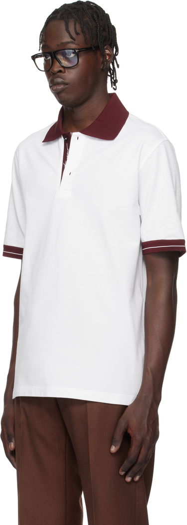 Polo tričko FERRAGAMO Salvatore Ferragamo Colorblock Polo Biela | 781017, 3