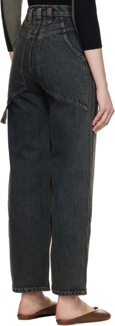 Džínsy Eckhaus Latta Eckhaus Latta Double Knee Baggy Jeans Modrá | 1229-EL-PF25-MR -, 2