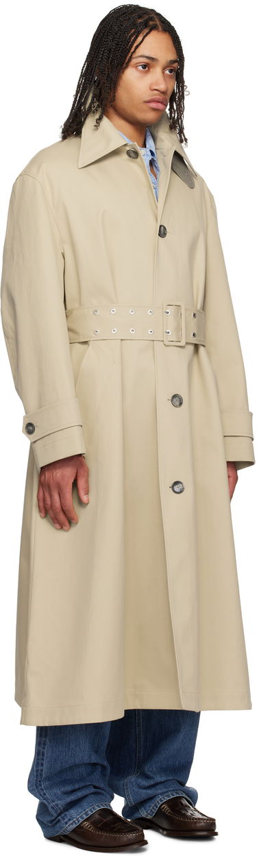 Trenčkot AMI AMI Paris Cotton Belted Mac Coat Béžová | HJK520.CO0081, 1