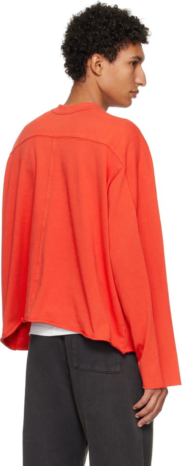 Tričko Entire Studios Heavy Raglan Raw-Edge Long Sleeve T-shirt Oranžová | ES2486CH, 2