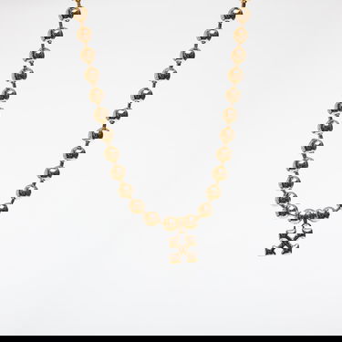 Náhrdelník Off-White Off-White Arrow Ball Chain Necklace Žltá | OWOB13WF25MET0017600, 2