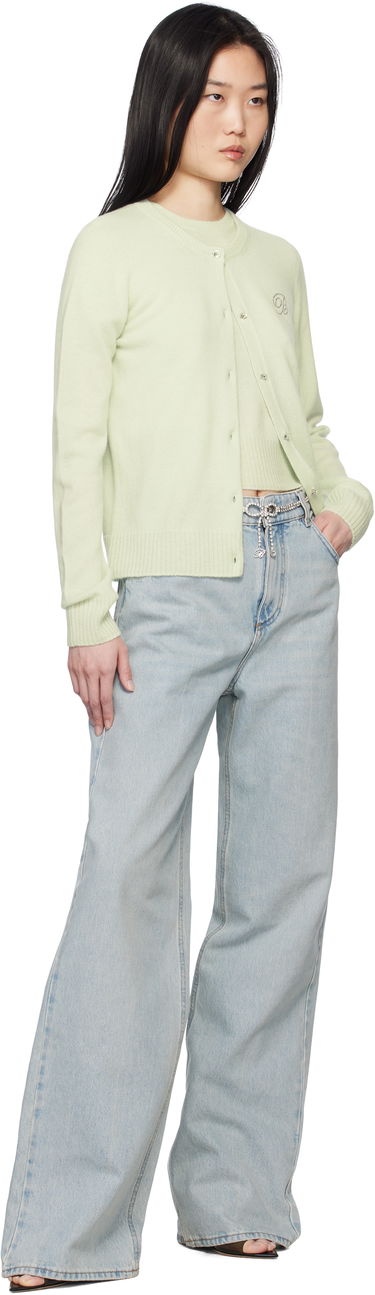 Sveter Blumarine Blumarine Cashmere Cardigan Zelené | P522M550A, 3