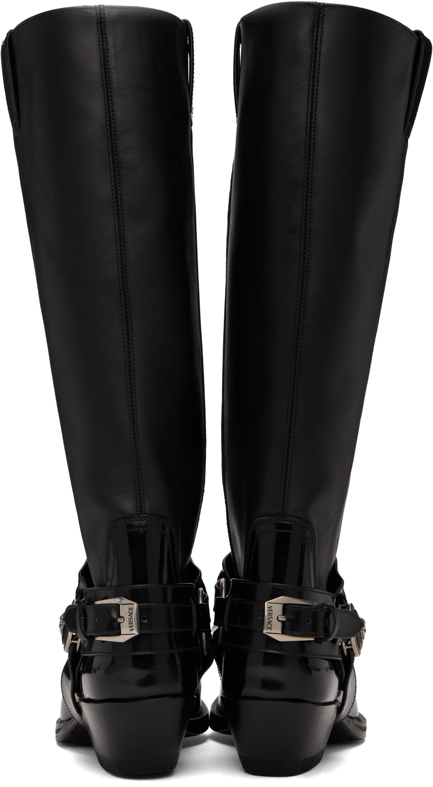 Oblečenie Versace Versace Texano Knee-High Boots Čierna | 1016746_1A12155_1B00I, 1