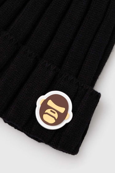 Kulicha AAPE by A Bathing Ape AAPE Basic "Aldo" Badge Beanie Čierna | AHT5245, 1
