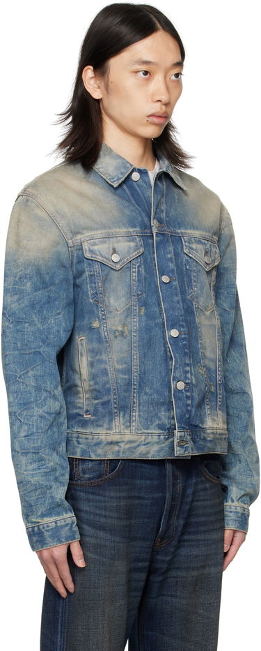 Bunda Acne Studios Acne Studios Distressed Denim Jacket Modrá | C90196-, 4
