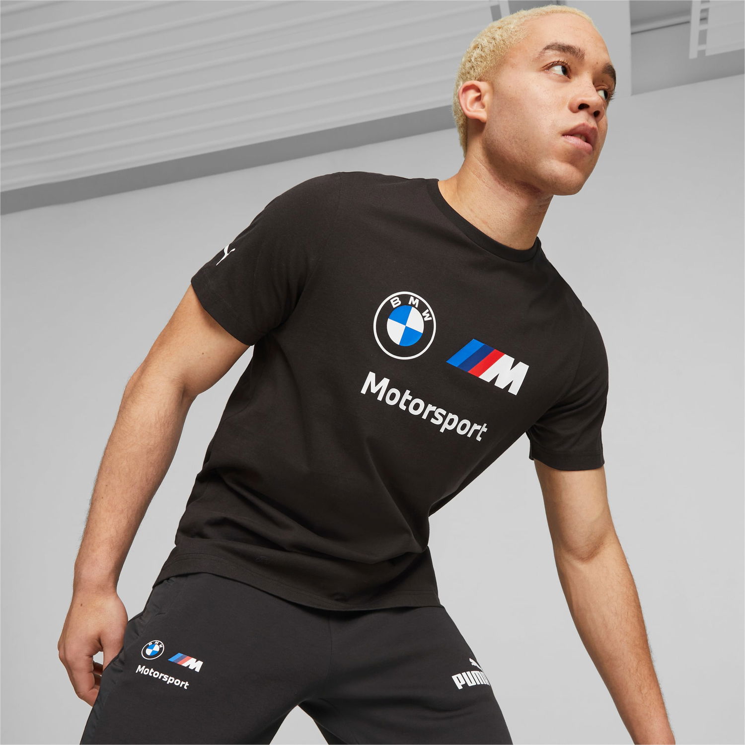 Tričko Puma BMW M Motorsport ESS Logo T-Shirt Čierna | 621314_01, 1
