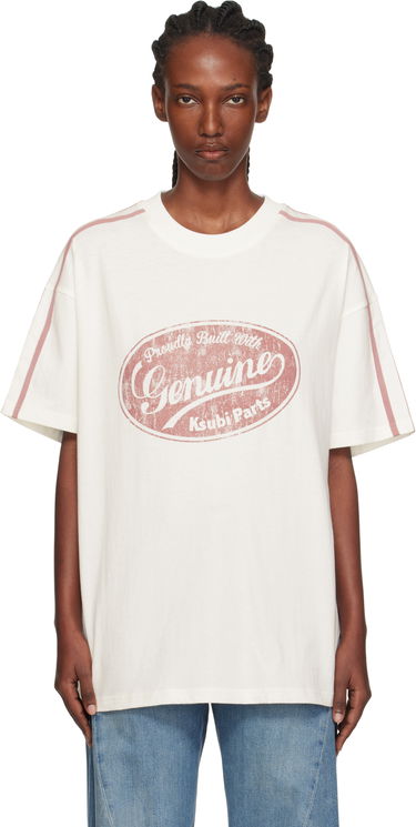 Tričko Ksubi Ksubi 'Genuine' Boyfriend Short Sleeve T-Shirt Biela | WPF25TE007, 0