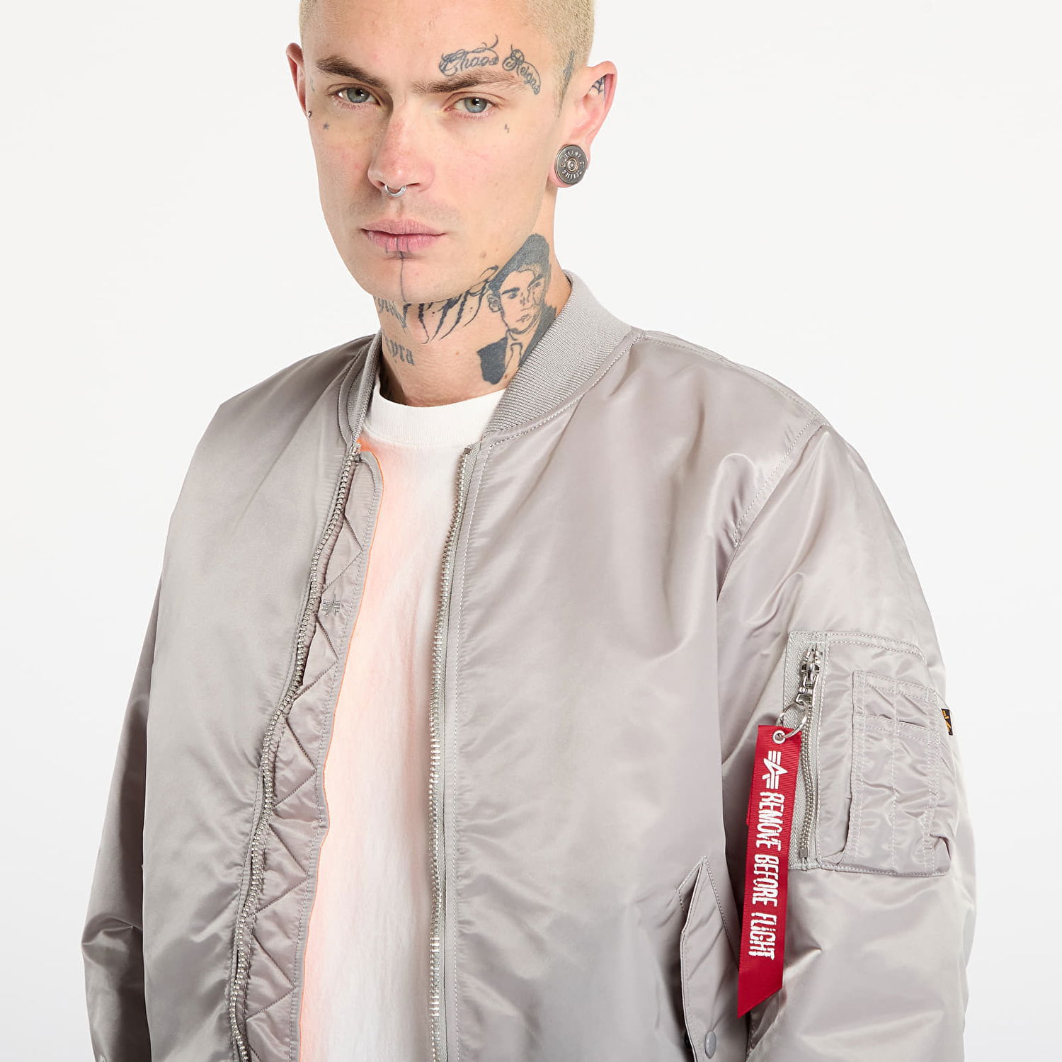 Bomber bunda Alpha Industries MA-1 Heritage Bomber Jacket Šedá | 100101-31, 1