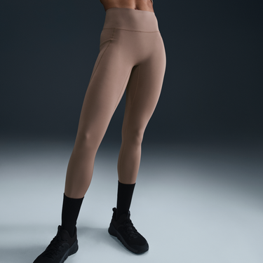 Tielko Nike Nike Universa 7/8 High-Waisted Mid-Support Pocket Leggings Hnedá | HQ6813-233, 2