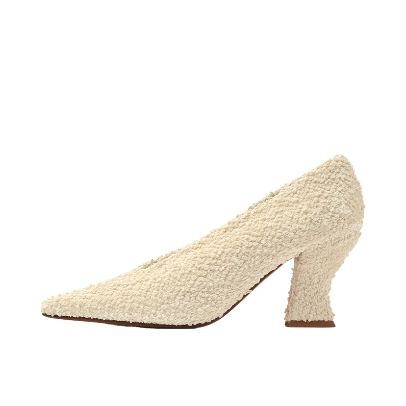 Tenisky a topánky Bottega Veneta Bouclé Almond Pumps Biela | 651339V0CO09206