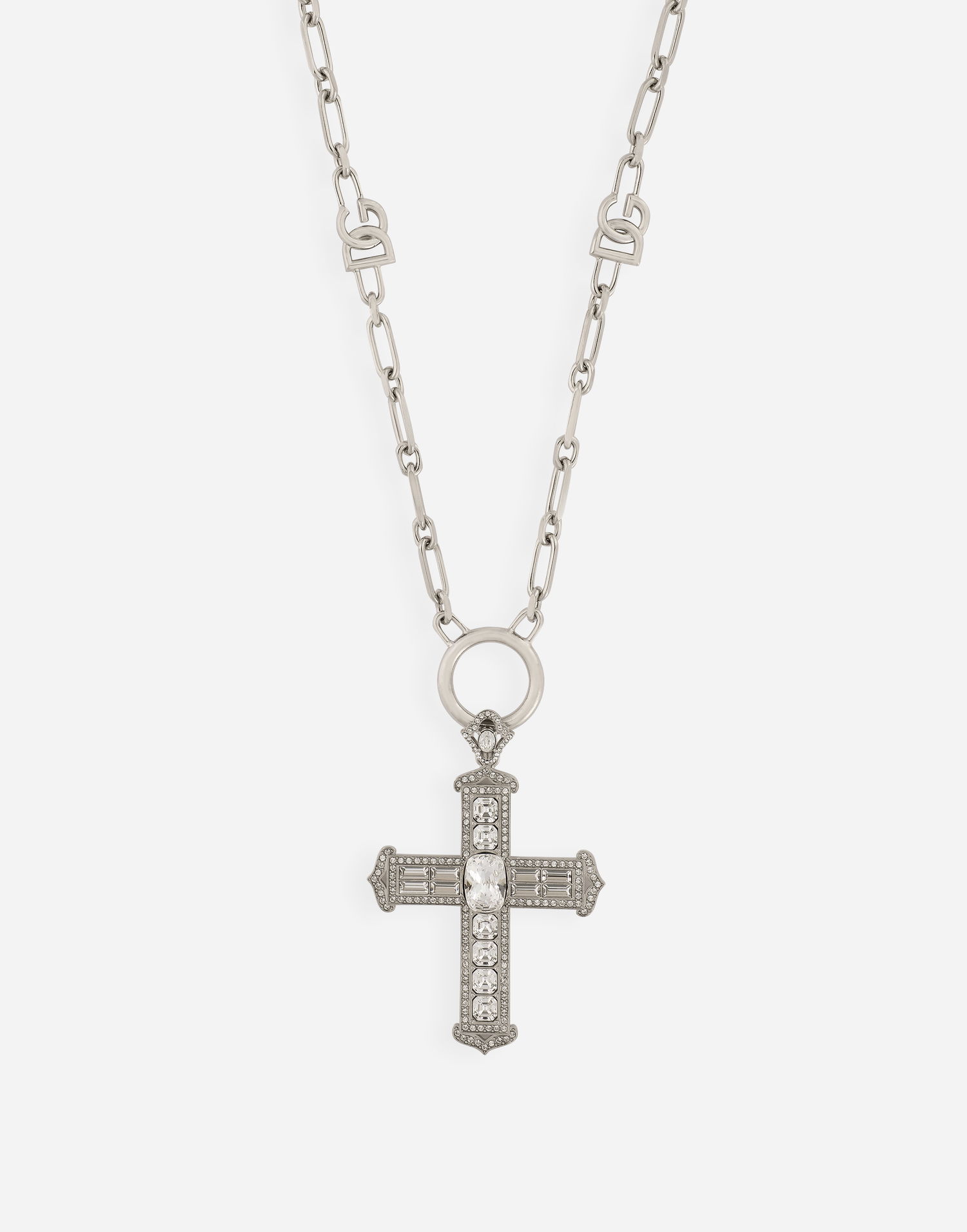 Náhrdelník Dolce & Gabbana Metal Necklace With Cross Metalická | WNP3S5W111187655, 1