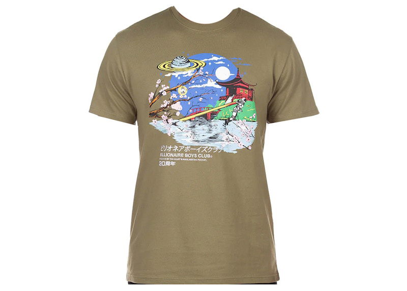 Tričko BILLIONAIRE BOYS CLUB Billionaire Boys Club Sakura Graphic T-Shirt Zelené | 8312308GRN