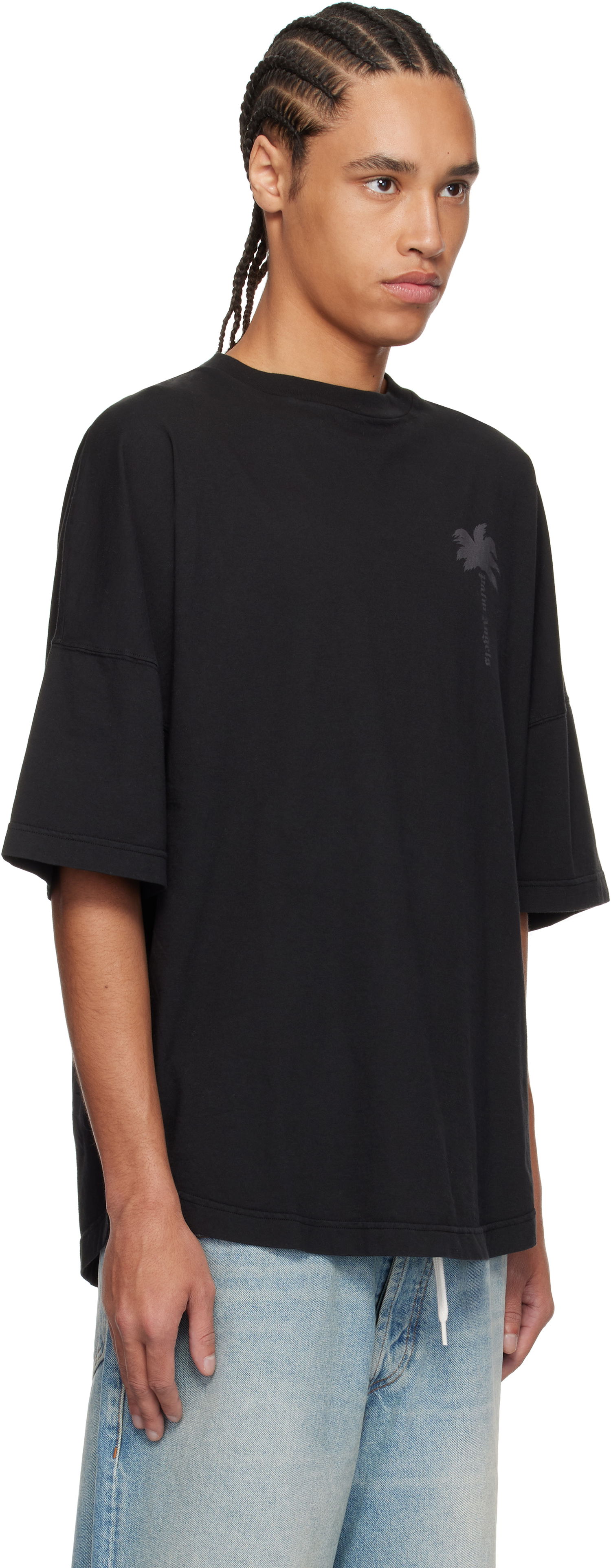 Tričko Palm Angels Palm Angels Palms Over T-Shirt Čierna | PMAA002S25JER0041313, 1