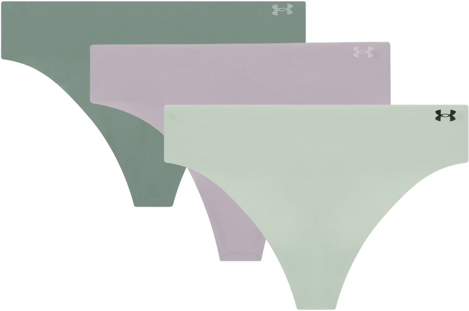 Nohavičky Under Armour Under Armour Pure Stretch 3-Pack Thong Underwear Zelené | 1383893-009, 0
