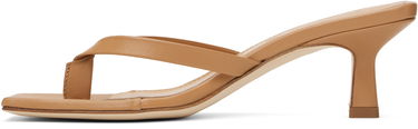 Doplnky Aeyde Aeyde Wilma Leather Toe-Post Heeled Sandals Hnedá | A11-HS-ADRS55CI-0221-717-007, 2