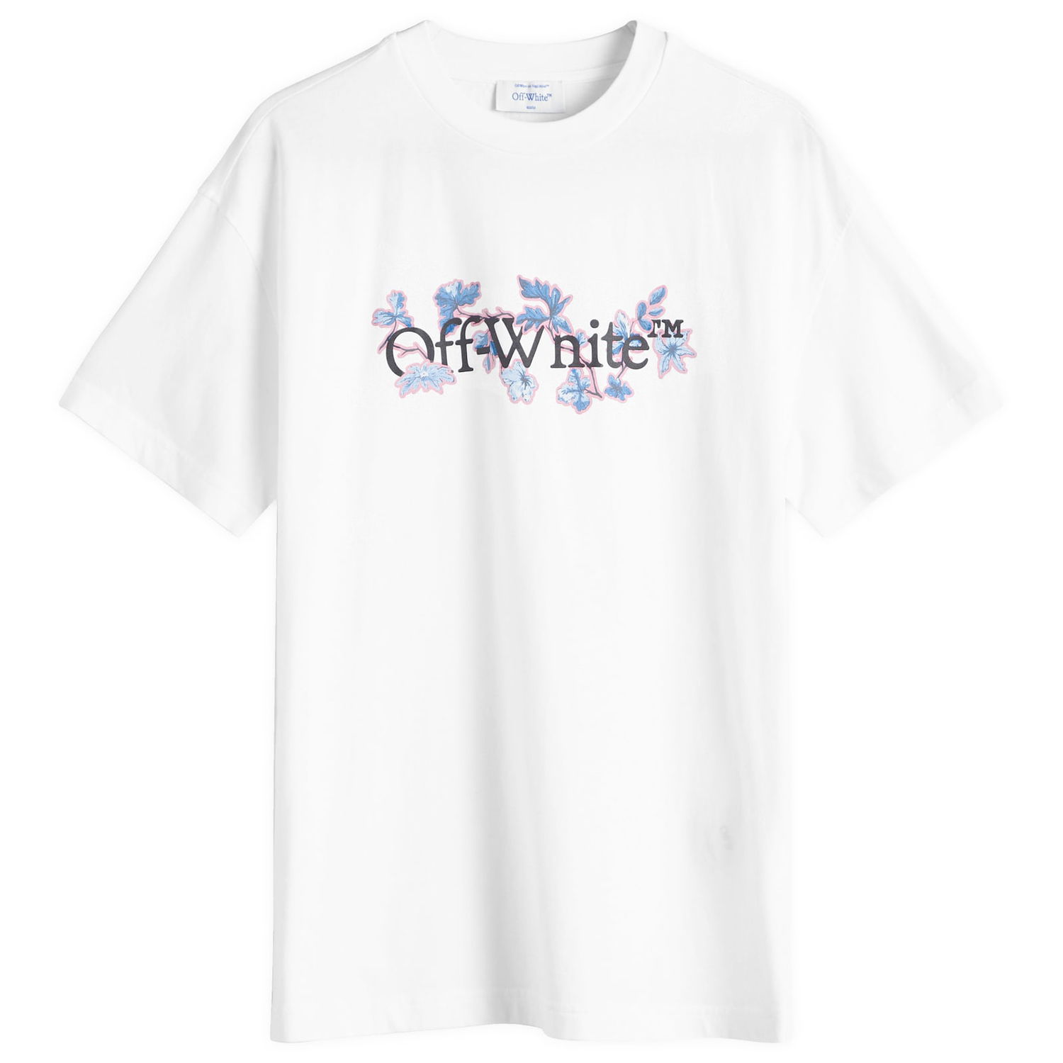 Tričko Off-White Flower Bookish Reg T-Shirt Biela | OWAA089F24JER0030184, 0