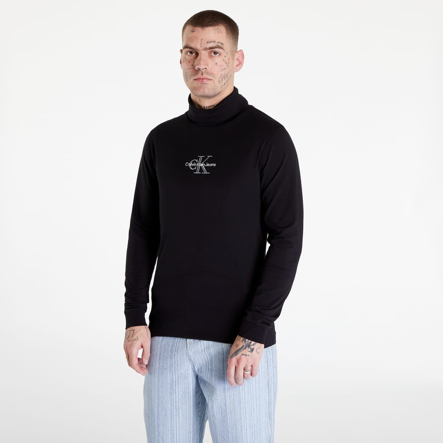 Sveter CALVIN KLEIN Monologo Roll Neck Čierna | J30J321701 BEH, 0
