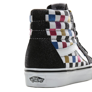 Tenisky a topánky Vans Sk8-Hi Glitter Checkerboard Čierna | VN0A4BV6V3P, 3