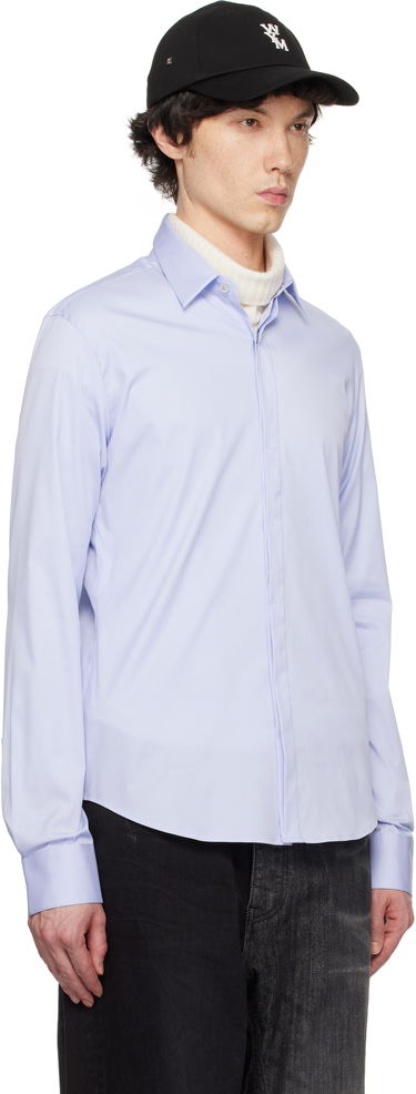 Košeľa WOOYOUNGMI WOOYOUNGMI Concealed Button Shirt Biela | W251DS01, 4