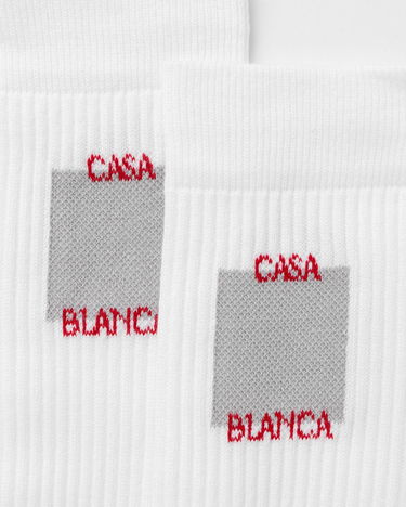 Ponožky Casablanca UNISEX PRINTED SOCKS Biela | AF24-ACC-010-01, 1