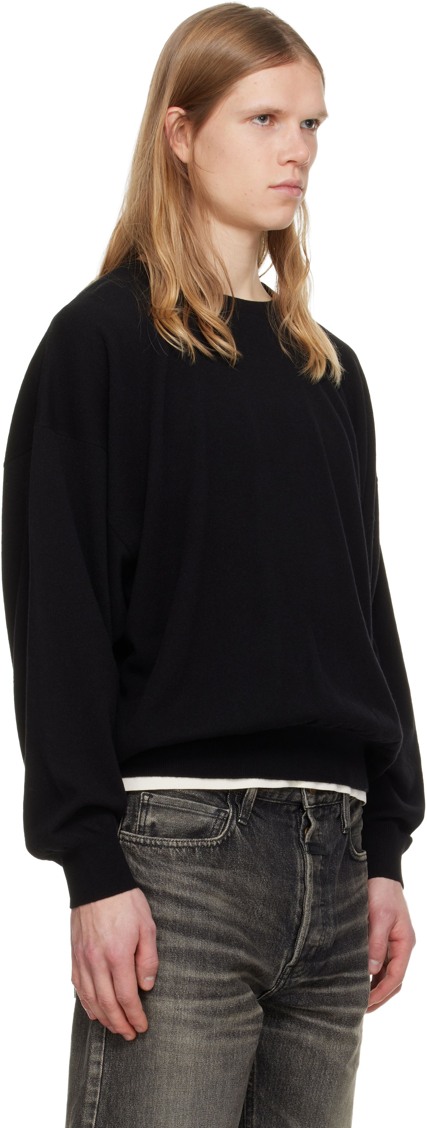 Sveter Fear of God Fear of God Relaxed-Fit Cashmere Crewneck Sweater Čierna | FG25FW20-206CAS-001, 1