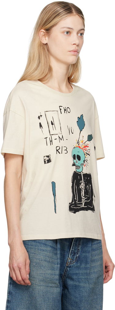 Tričko R13 R13 Punk Sketch T-Shirt Béžová | R13WK141-111AL, 1