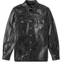 Kabáty Rick Owens Leather Outershirt Čierna | RU01D3729-LSU-09, 1
