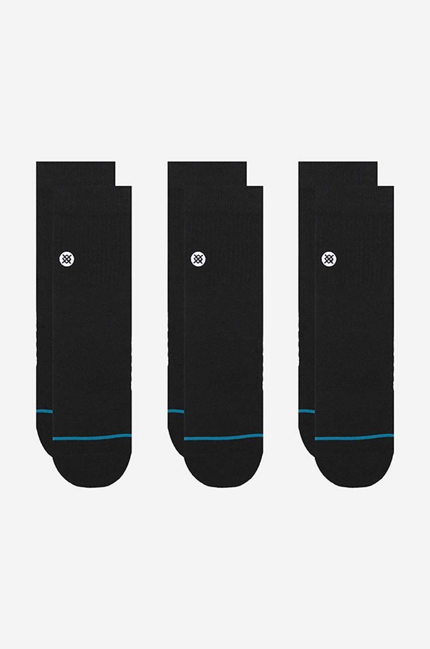 Ponožky Stance Icon Quarter 3-pack Socks Čierna | A356A21IQP, 0