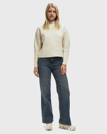 Džínsy Samsoe Samsoe Sarebecca High-Waist Wide-Leg Jeans W27/L32 Modrá | F25300106_CLR002381, 4