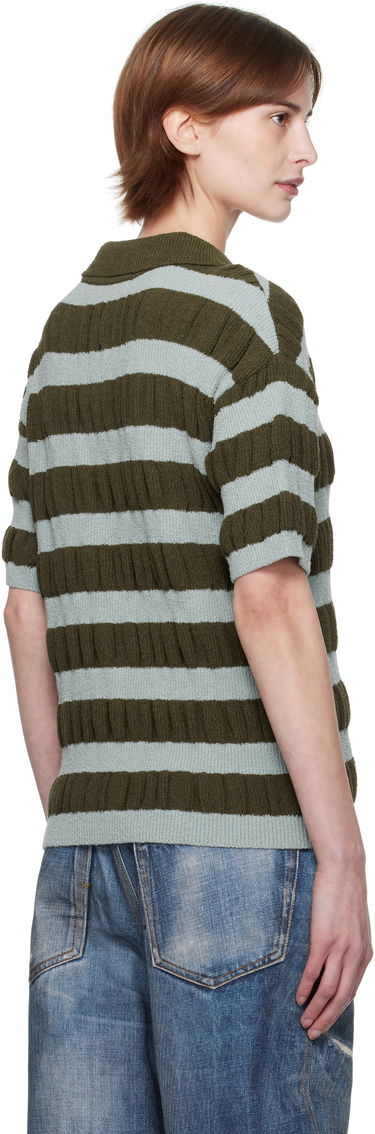 Polo tričko Andersson Bell Andersson Bell Bubble Stripe Polo Zelené | atb1246m, 2