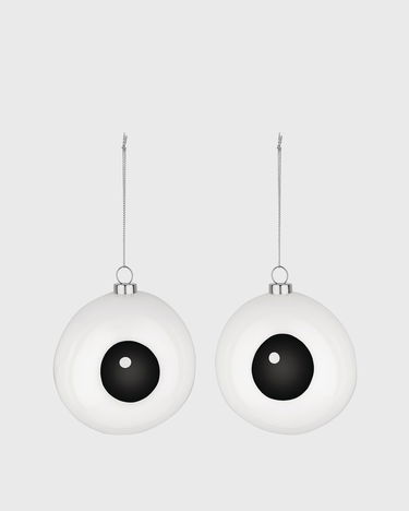 Home decor Alessi CAROL 2 Eye Christmas Decoration Set Biela | PLA01SET1, 1