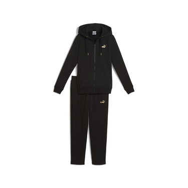 Súprava Puma Metallic Hooded Tracksuit Čierna | 688161_01, 3