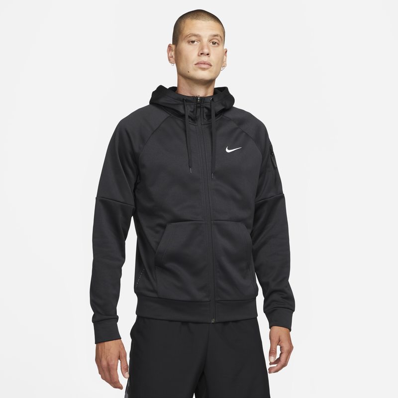 Mikina Nike Therma-FIT Full-Zip Fitness Hoodie Čierna | DQ4830-010, 0